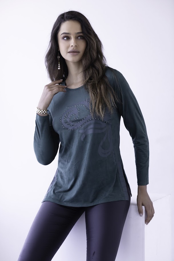 Polera Suede - S / CAFE